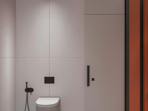 Wc in de badkamer
